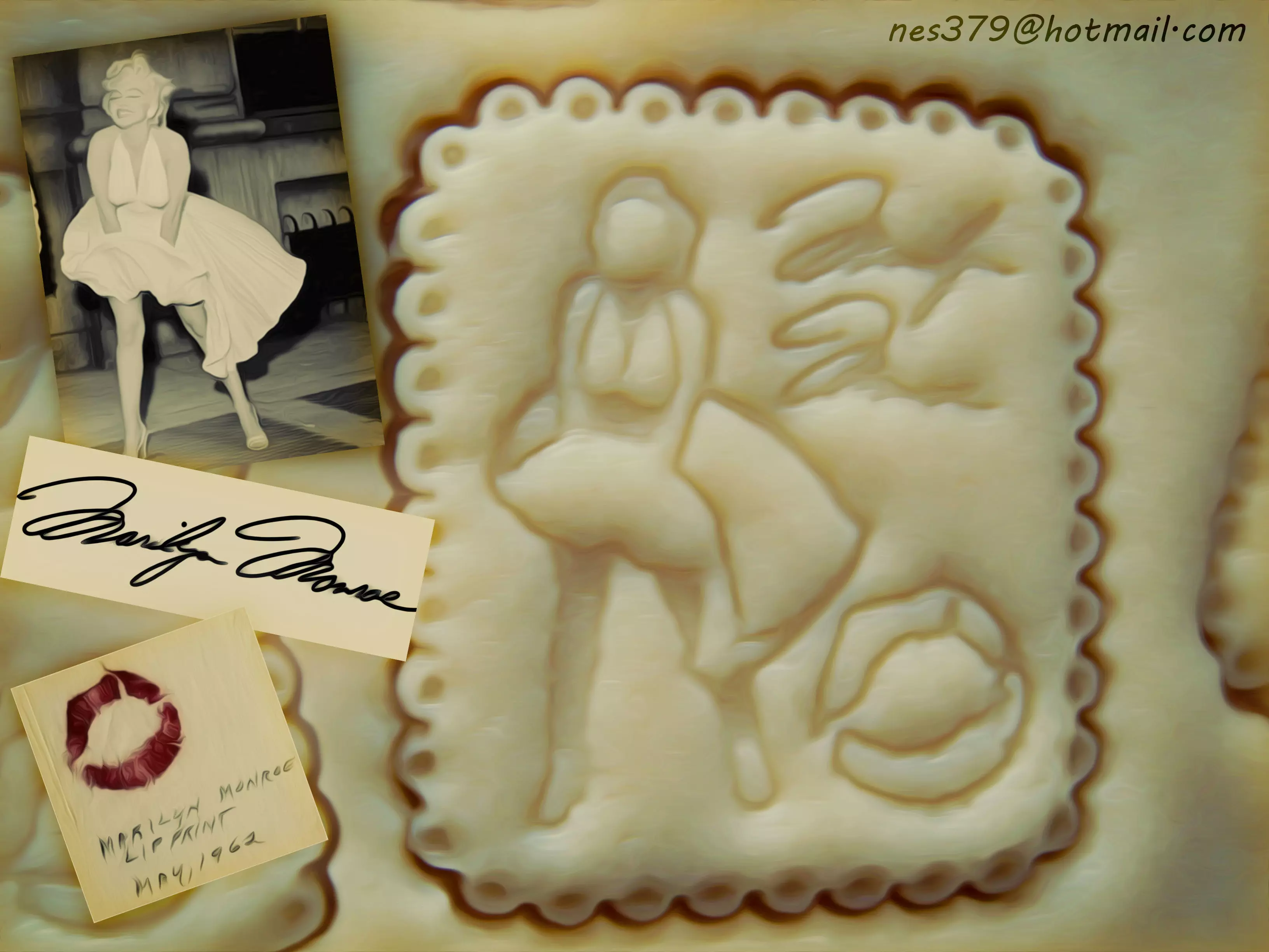 Marilyn Monroe Cookie cutter 3D model_0