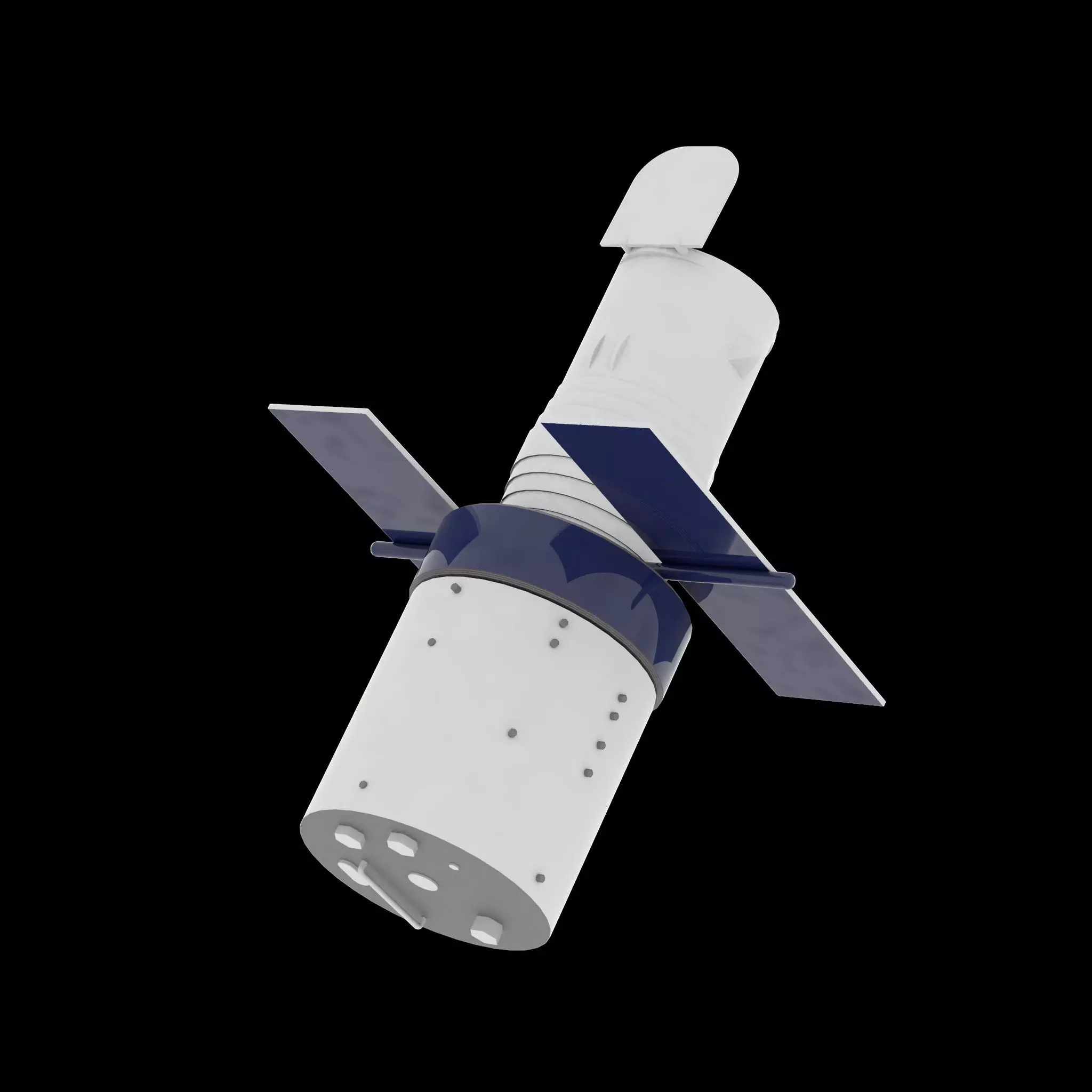 Satellite spacecraft Free low-poly 3D model
