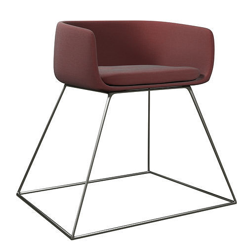 Office chair Low-poly 3D model