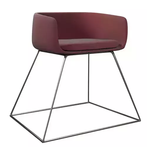 Office chair Low-poly 3D model