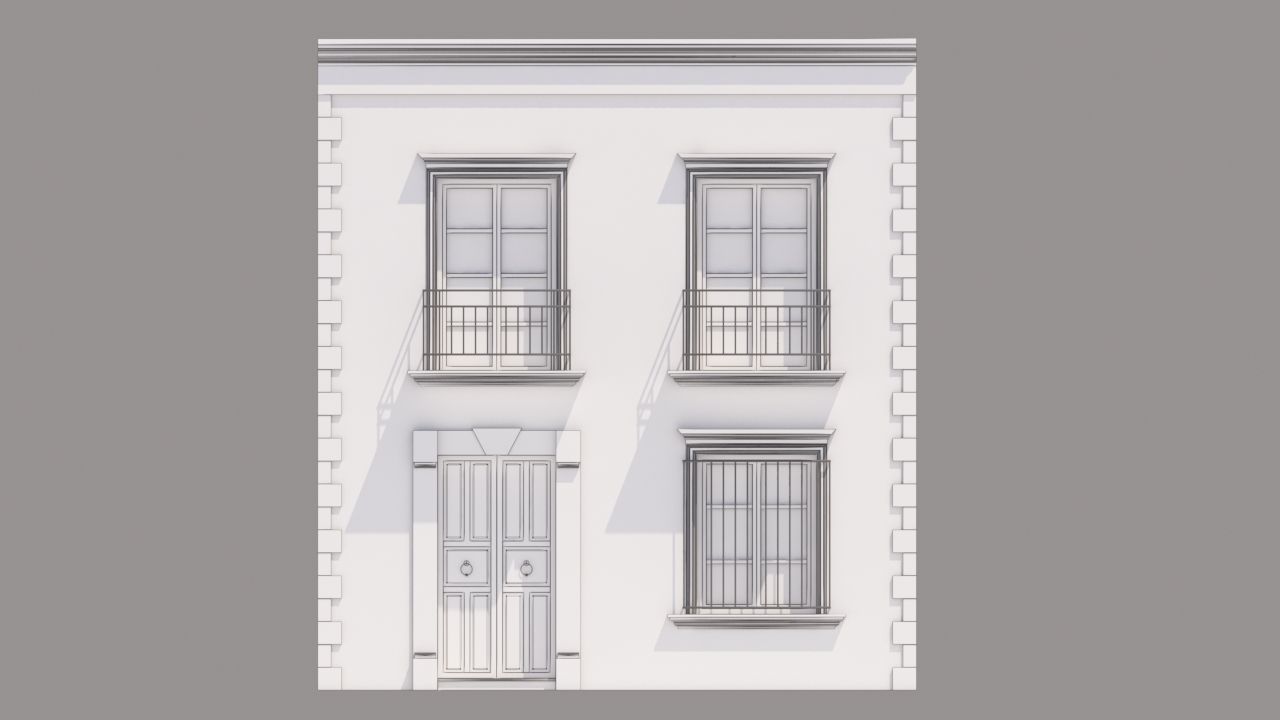 Mexican House 3D model_11