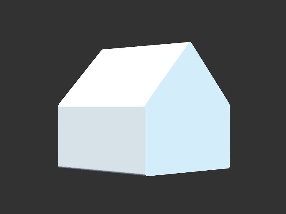 dog house Low-poly 3D model_3