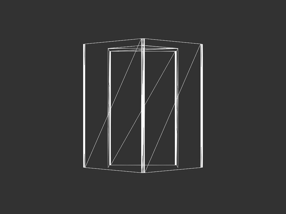 dog house Low-poly 3D model_48