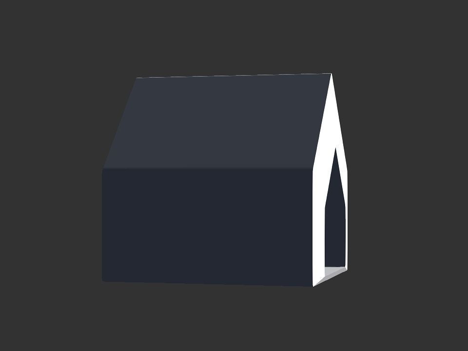 dog house Low-poly 3D model_14