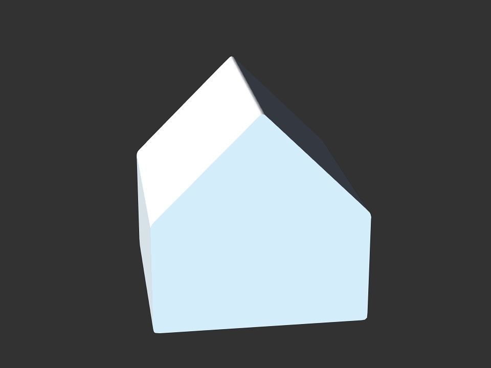 dog house Low-poly 3D model_31