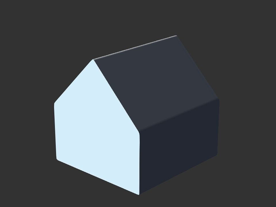 dog house Low-poly 3D model_35