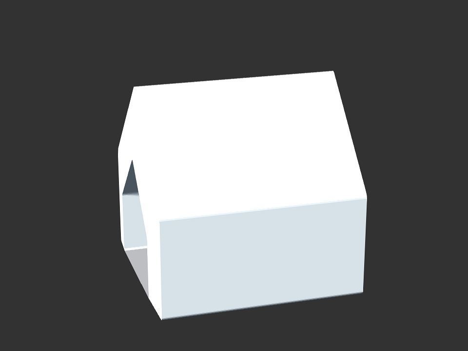 dog house Low-poly 3D model_26