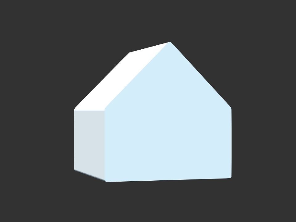 dog house Low-poly 3D model_4