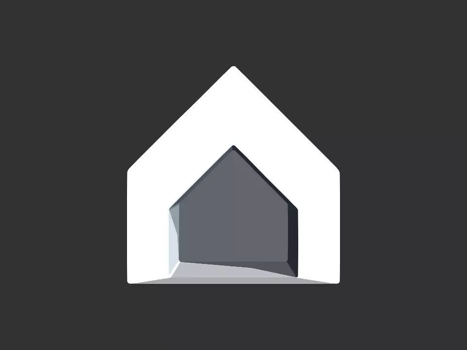 dog house Low-poly 3D model_0
