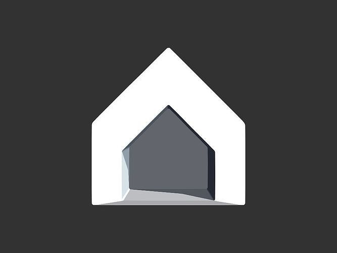 dog house Low-poly 3D model