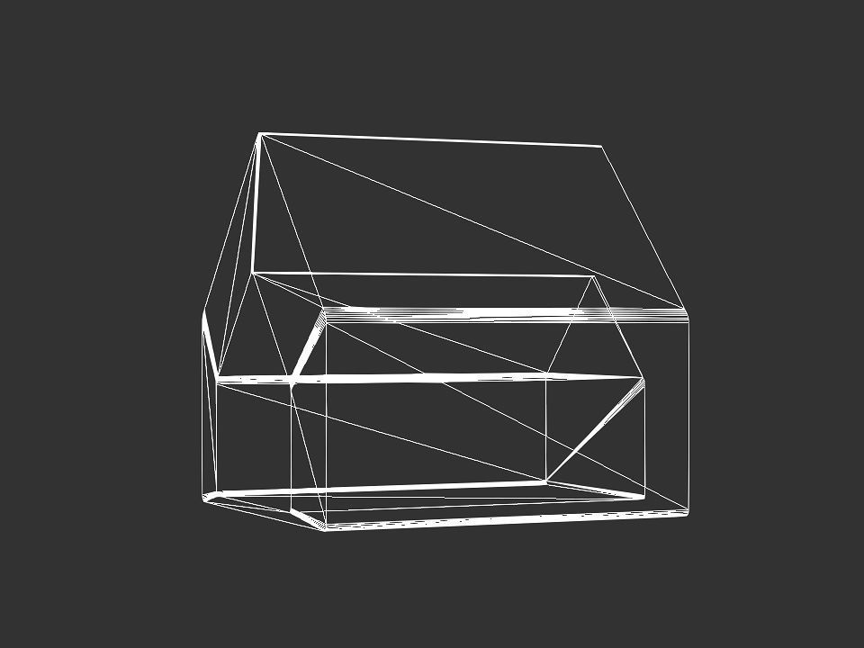 dog house Low-poly 3D model_43