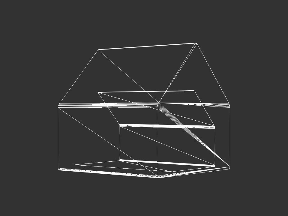 dog house Low-poly 3D model_46