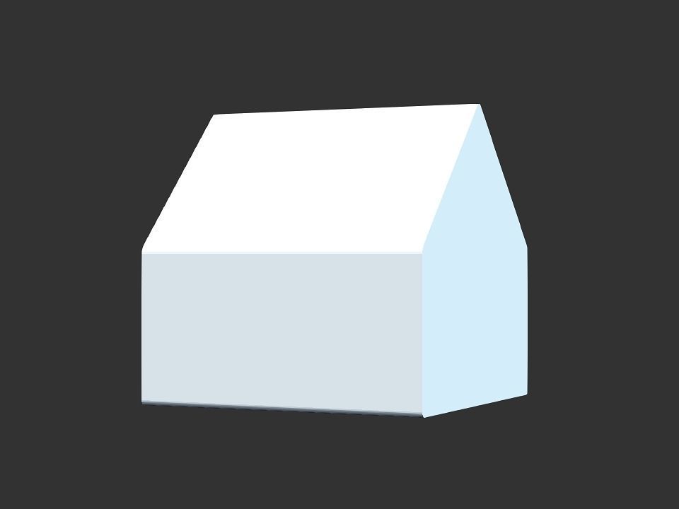 dog house Low-poly 3D model_2