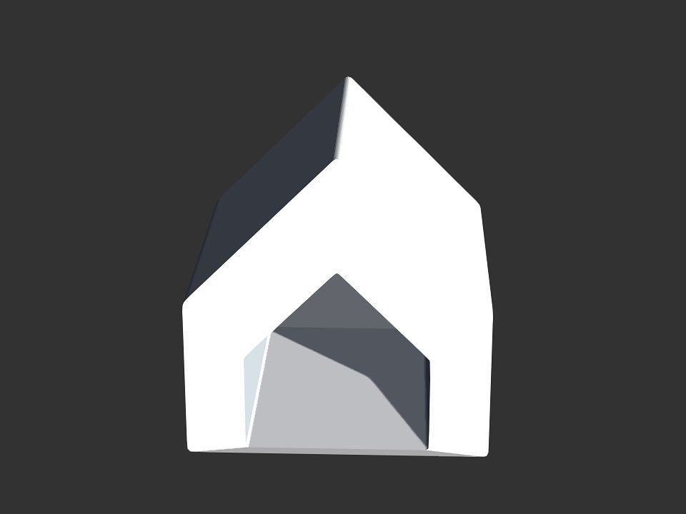 dog house Low-poly 3D model_22