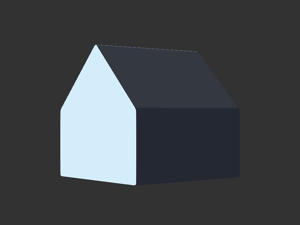 dog house Low-poly 3D model_9