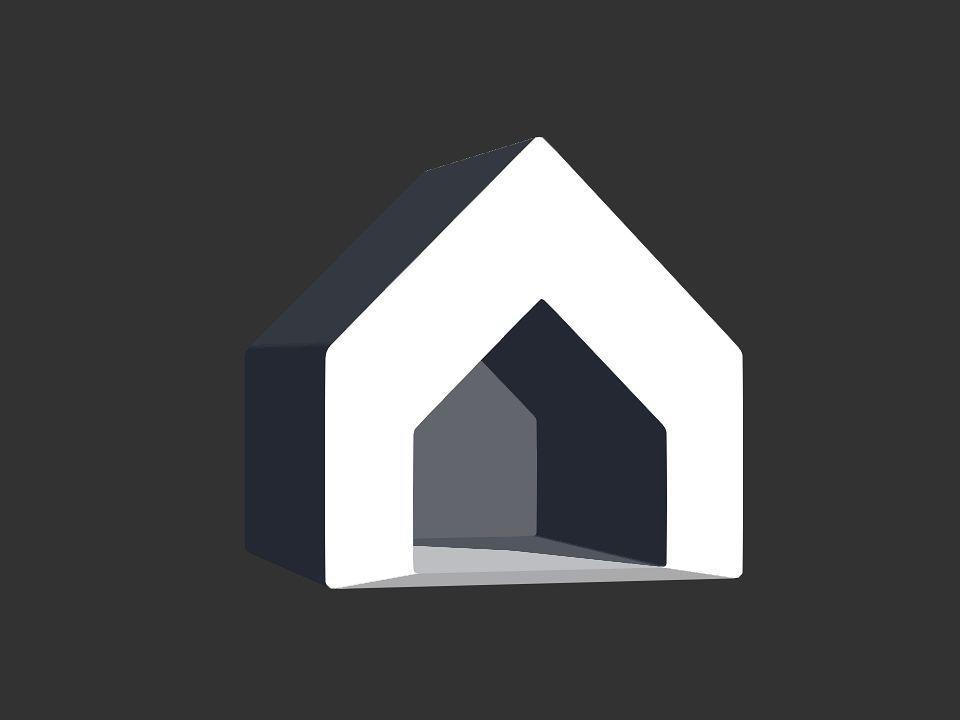 dog house Low-poly 3D model_19