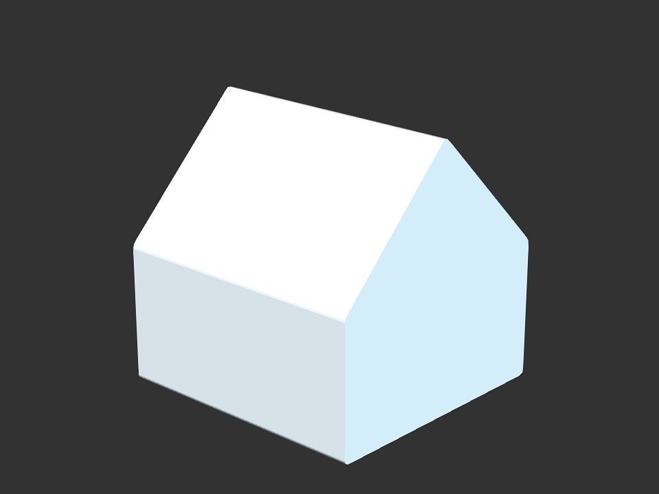 dog house Low-poly 3D model_29