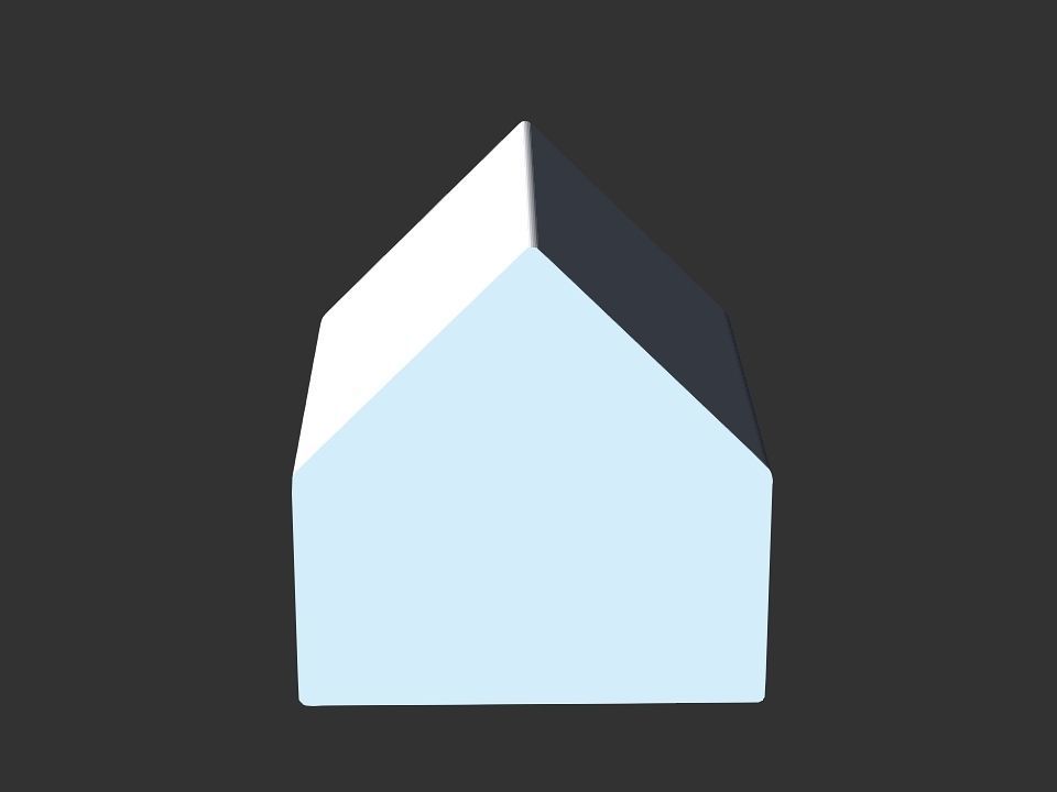 dog house Low-poly 3D model_32