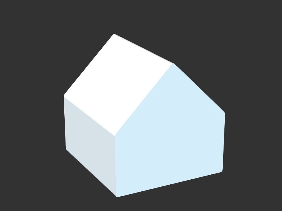 dog house Low-poly 3D model_30