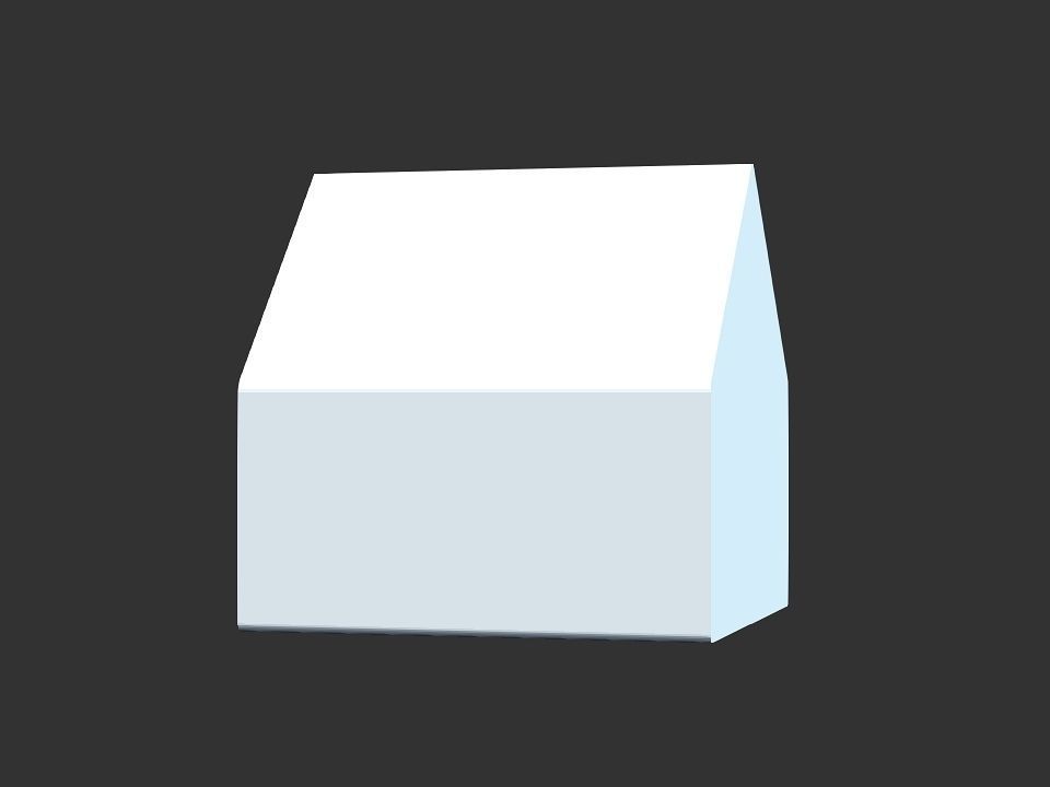 dog house Low-poly 3D model_53