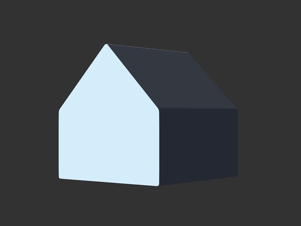 dog house Low-poly 3D model_8