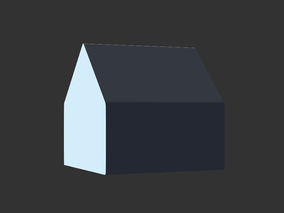 dog house Low-poly 3D model_10