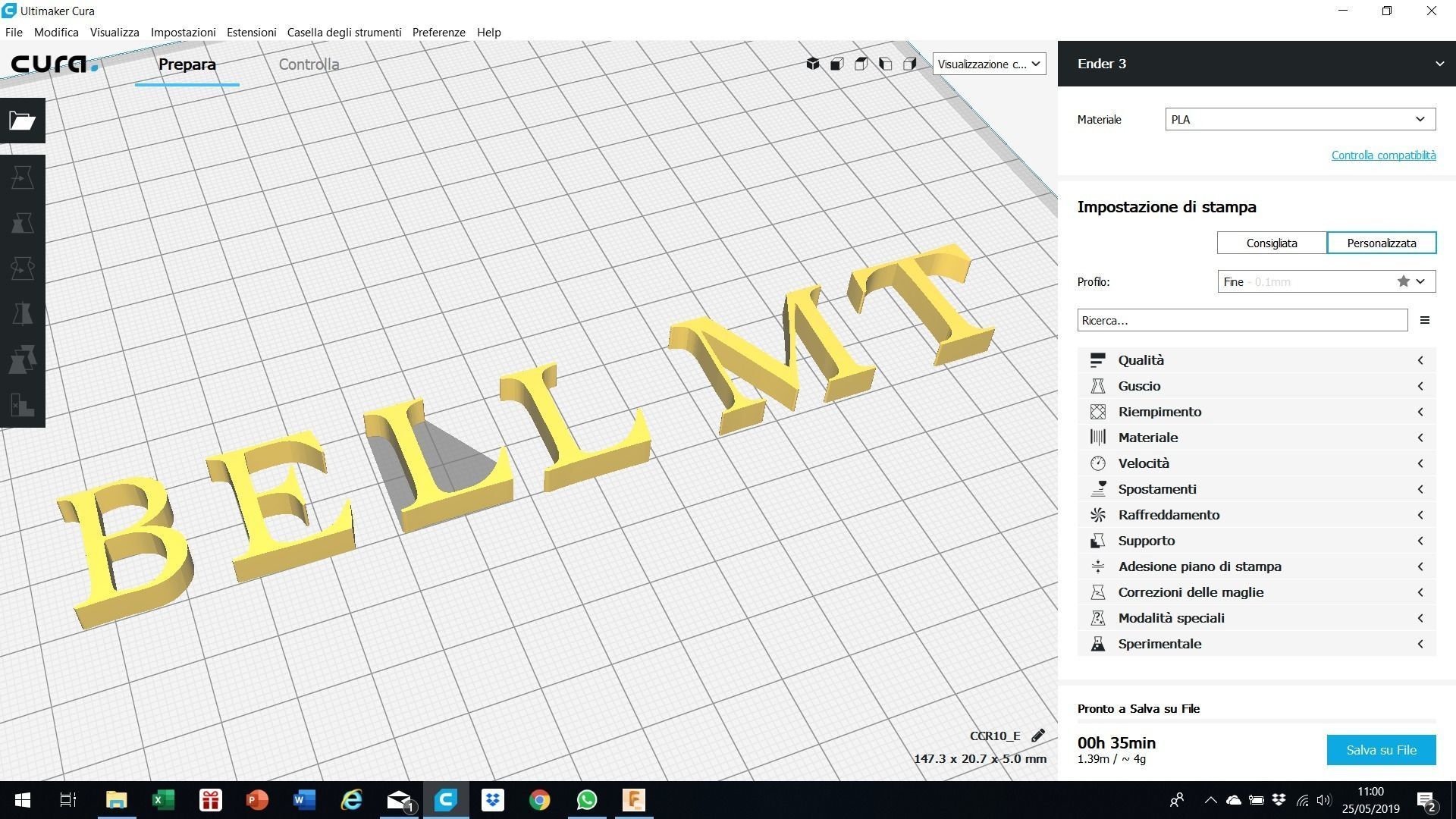 BELL MT font uppercase and lowercase 3D letters STL file 3D print model_4