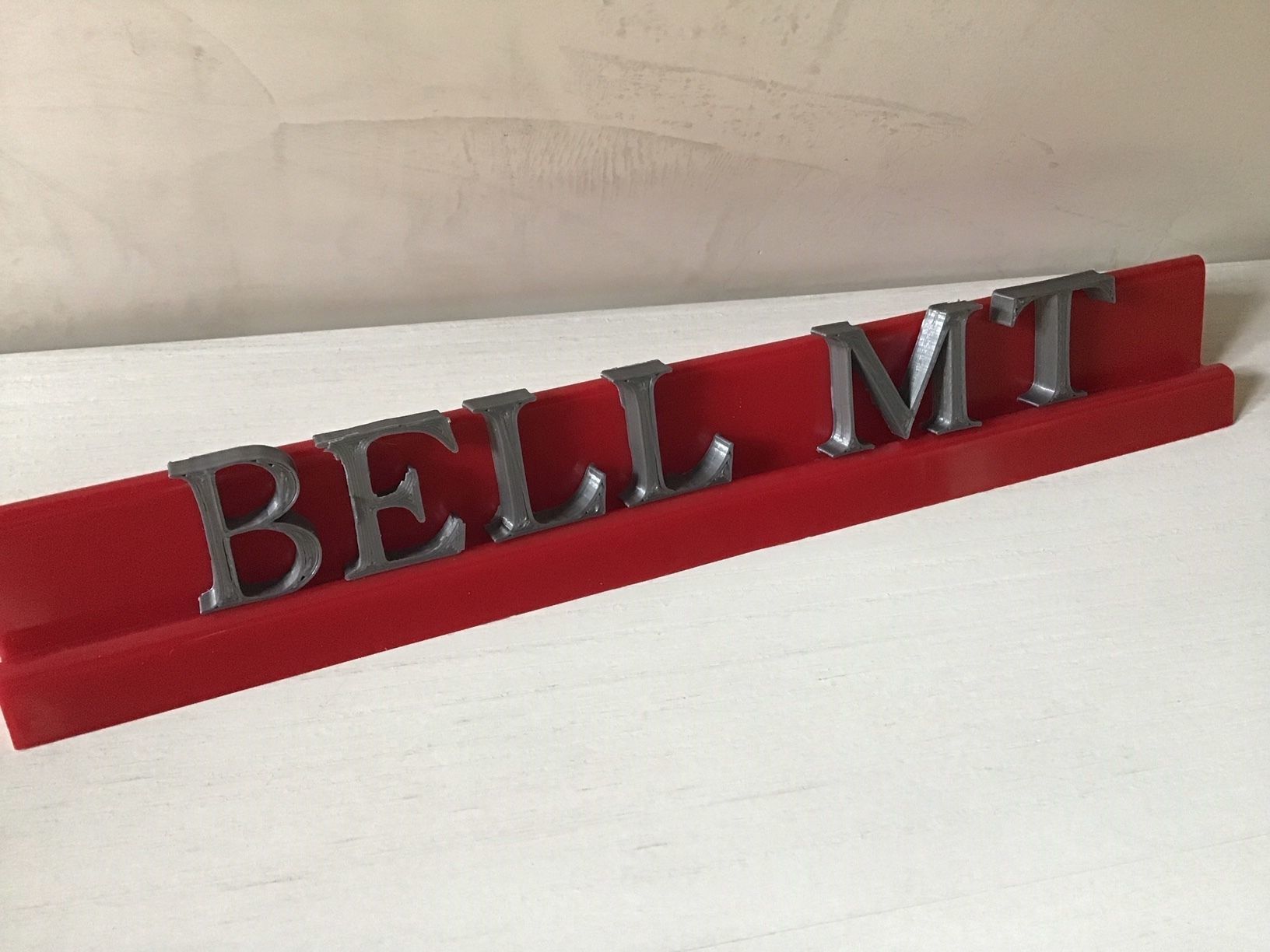 BELL MT font uppercase and lowercase 3D letters STL file 3D print model_2