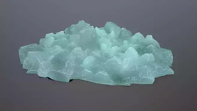 ice rocks  Low-poly 3D model