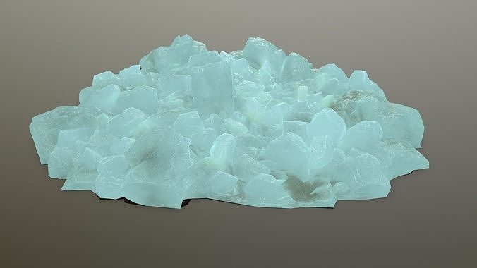 ice rocks Low-poly 3D model