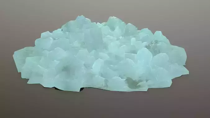 ice rocks Low-poly 3D model