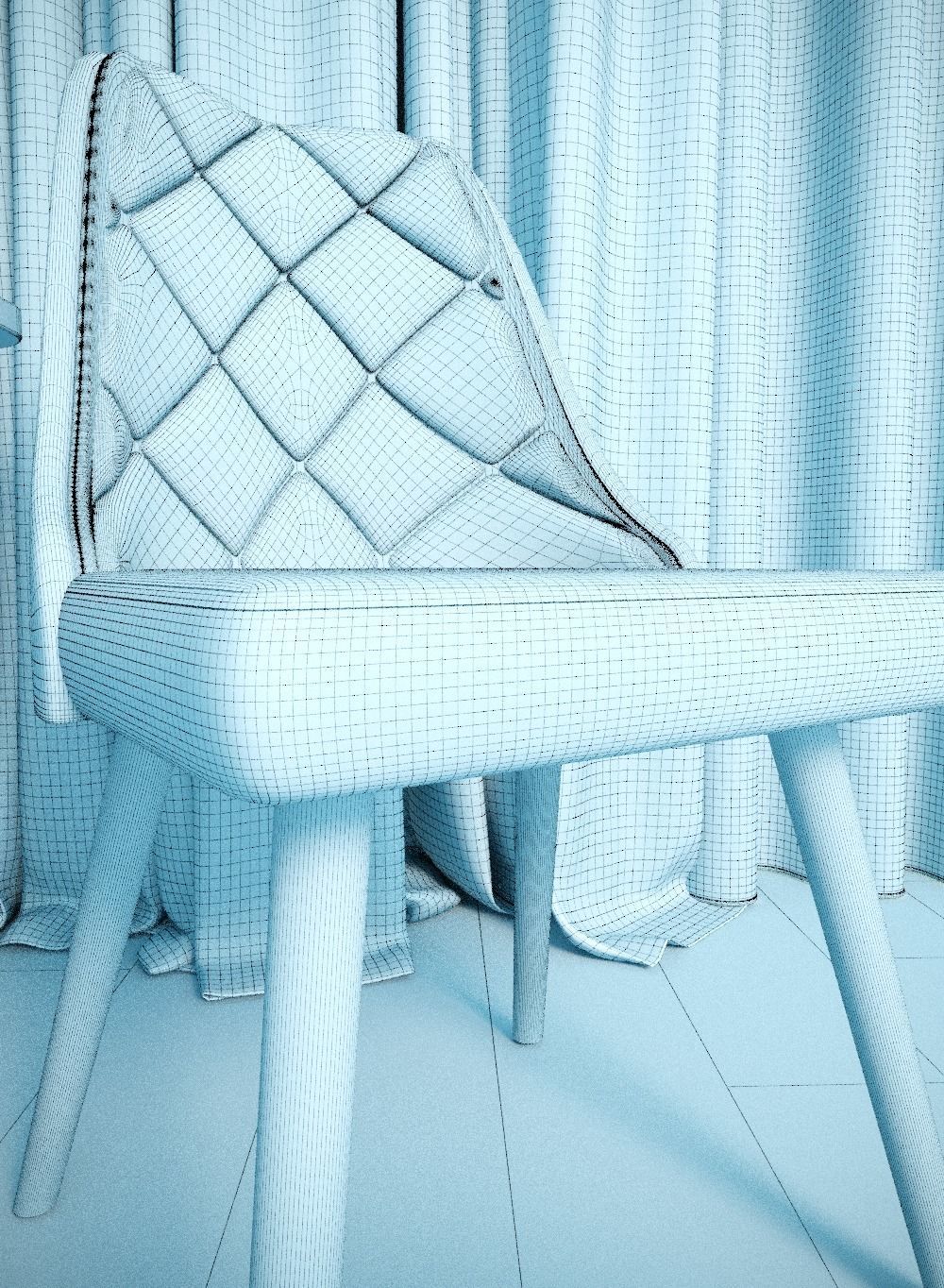 Living Room Bohemia 3D model_3