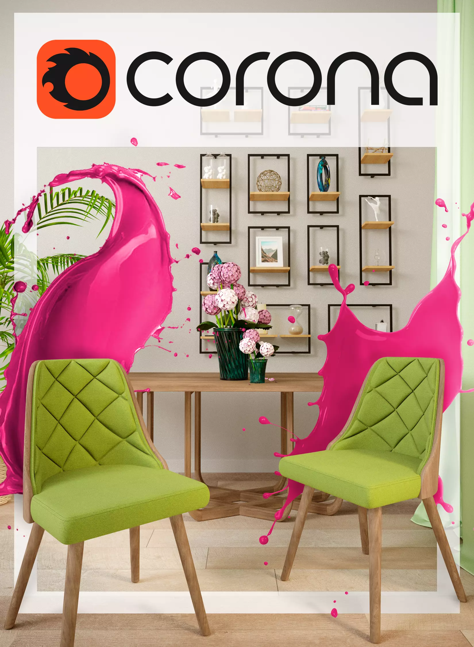 Living Room Bohemia 3D model_0