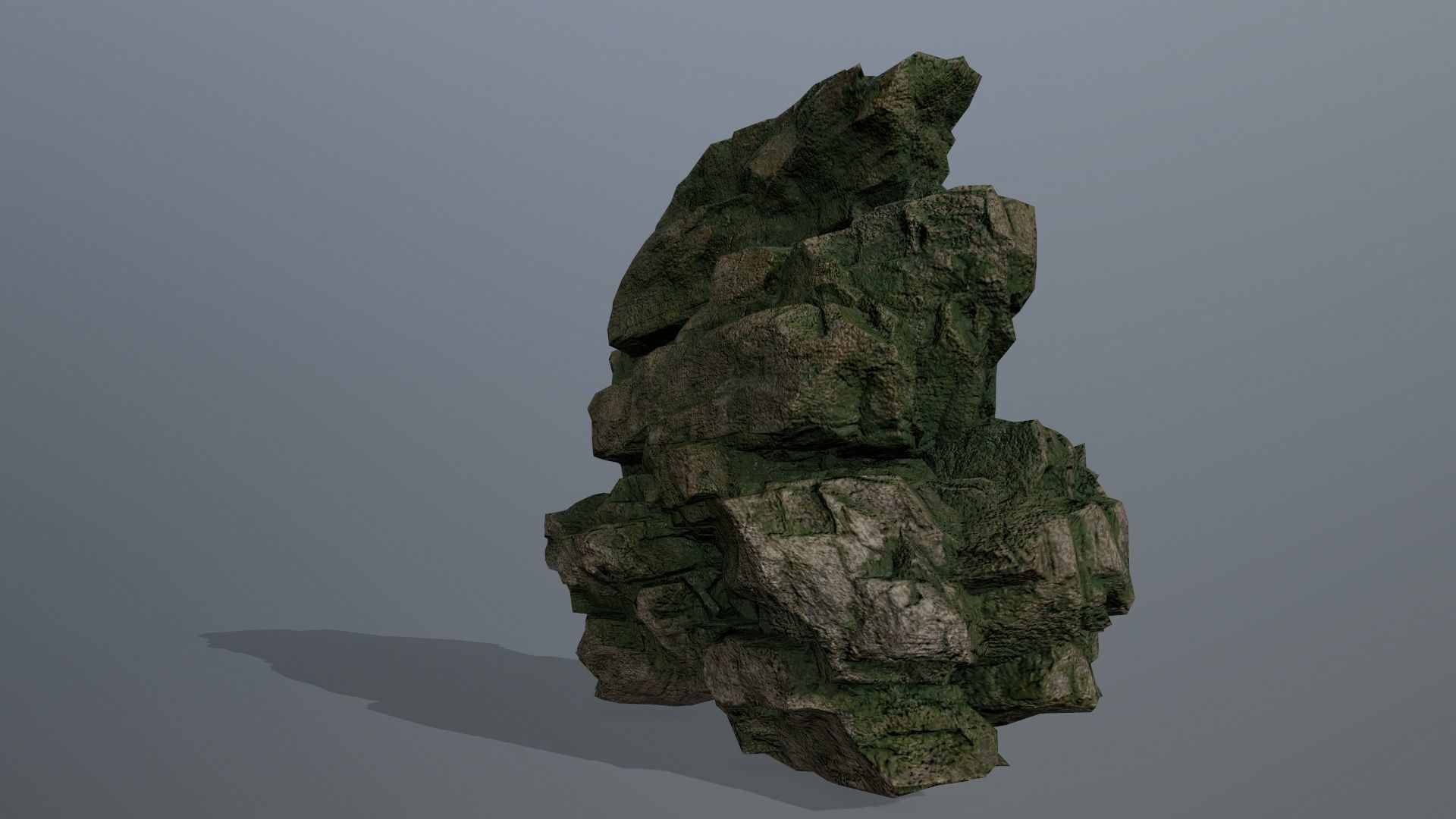 rocks rock Low-poly 3D model_8