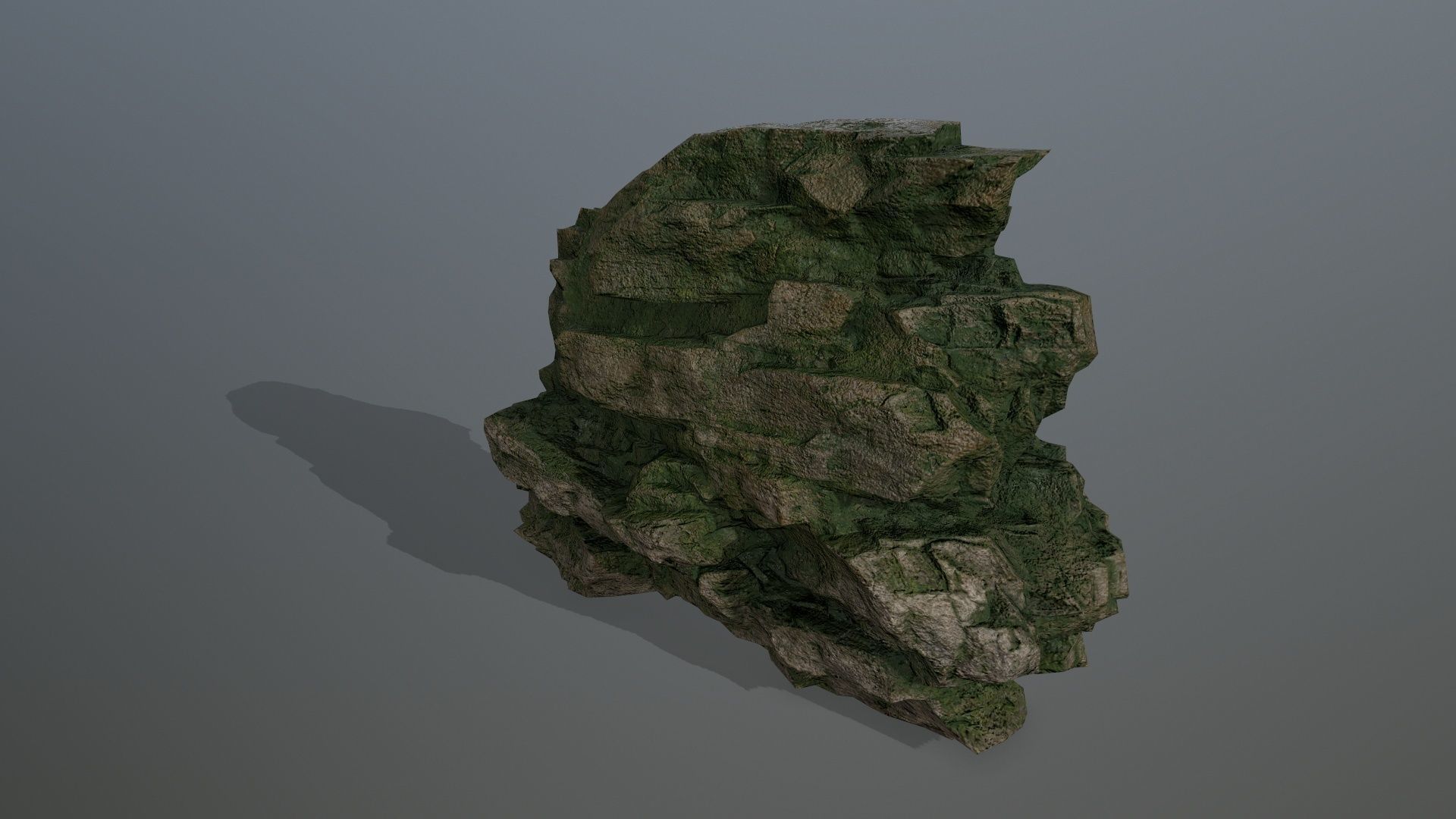 rocks rock Low-poly 3D model_2