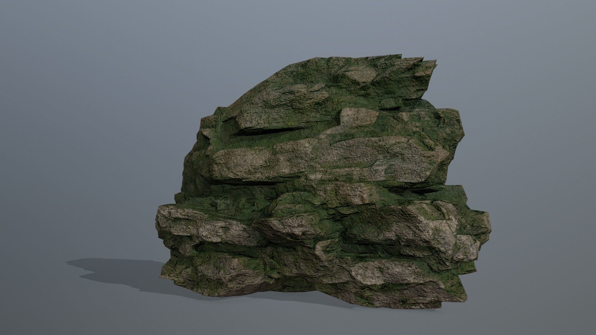 rocks rock Low-poly 3D model_9