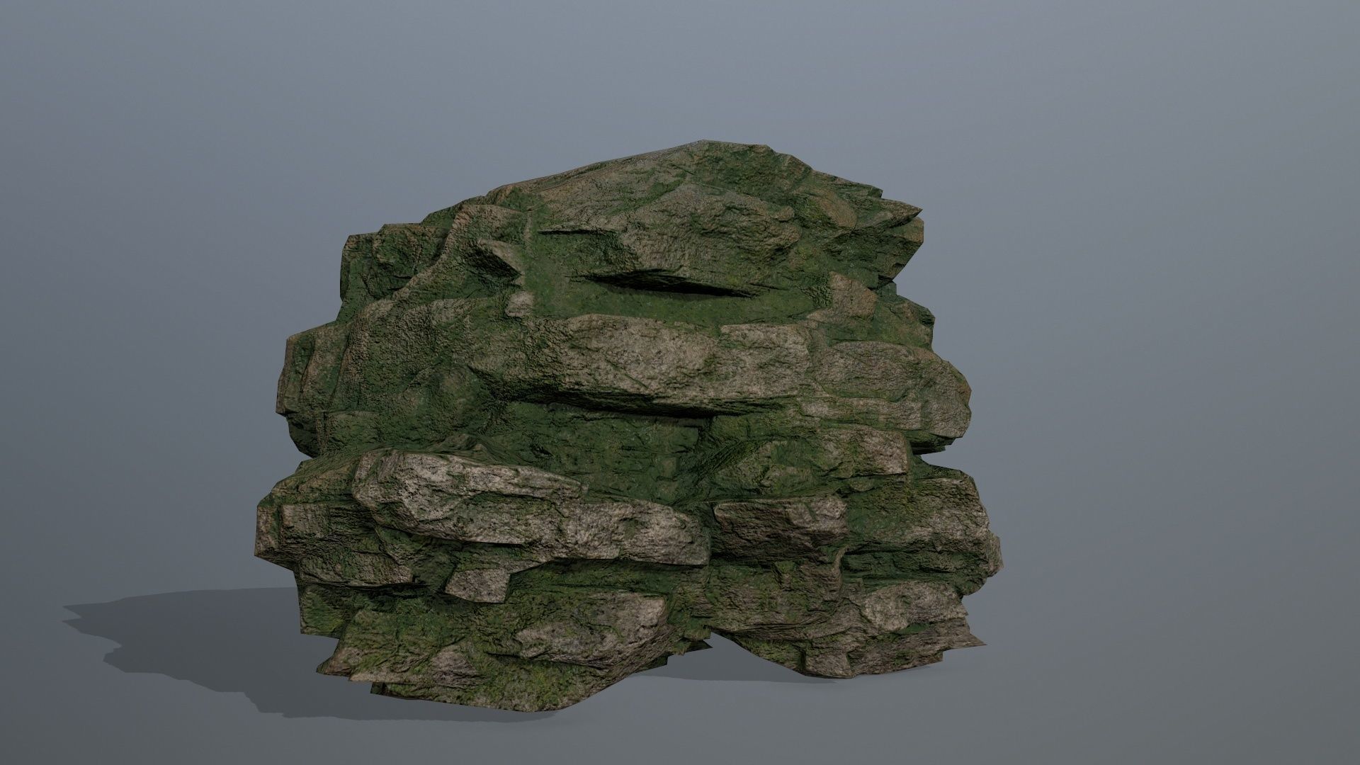 rocks rock Low-poly 3D model_10