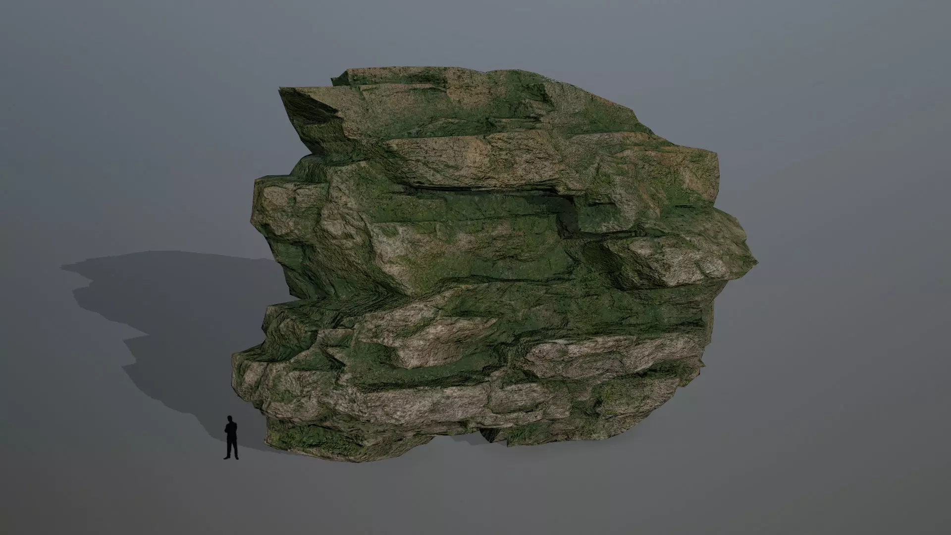 rocks rock Low-poly 3D model_0