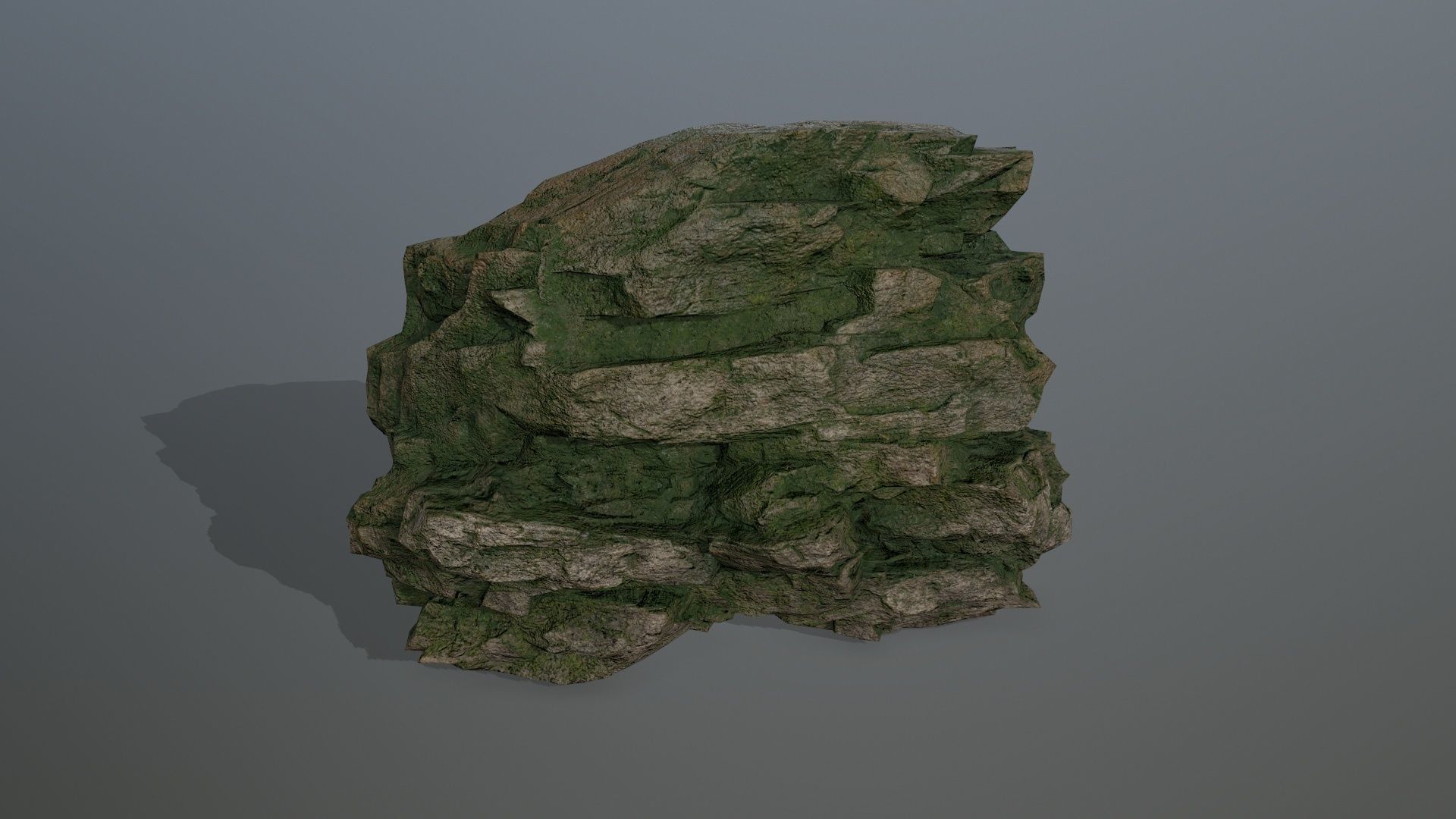 rocks rock Low-poly 3D model_3