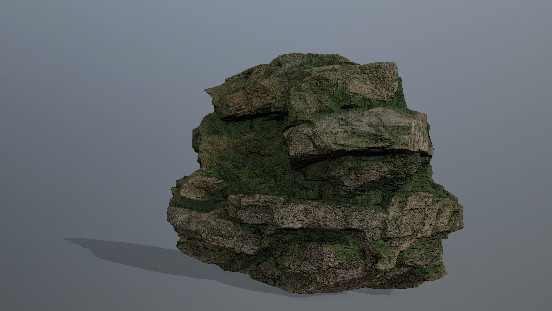 rocks rock Low-poly 3D model_12
