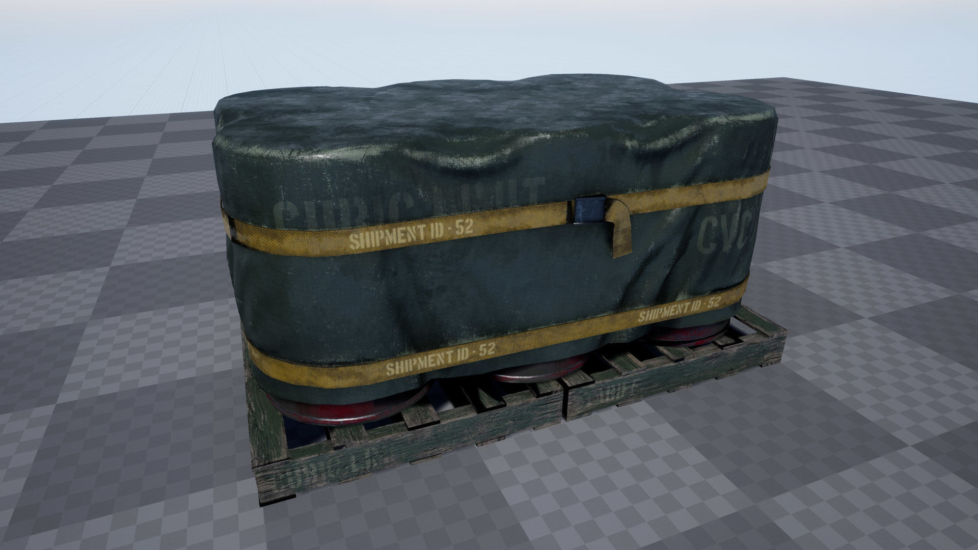 Military Containers Pack Low-poly 3D model_3
