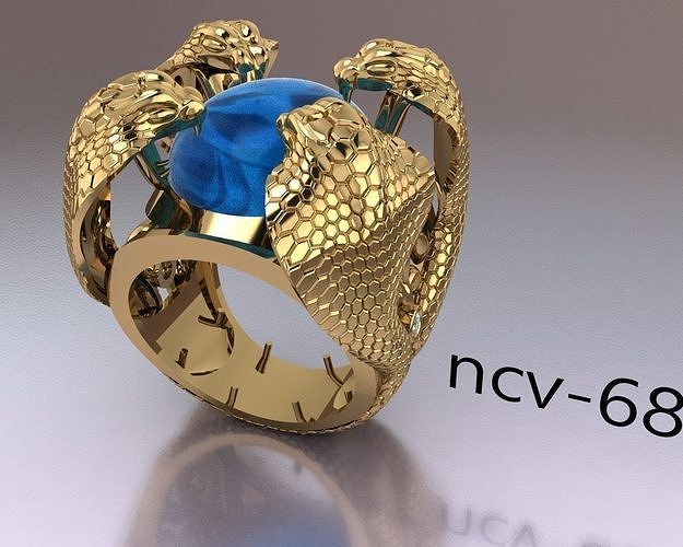 Snake ring 3D print model