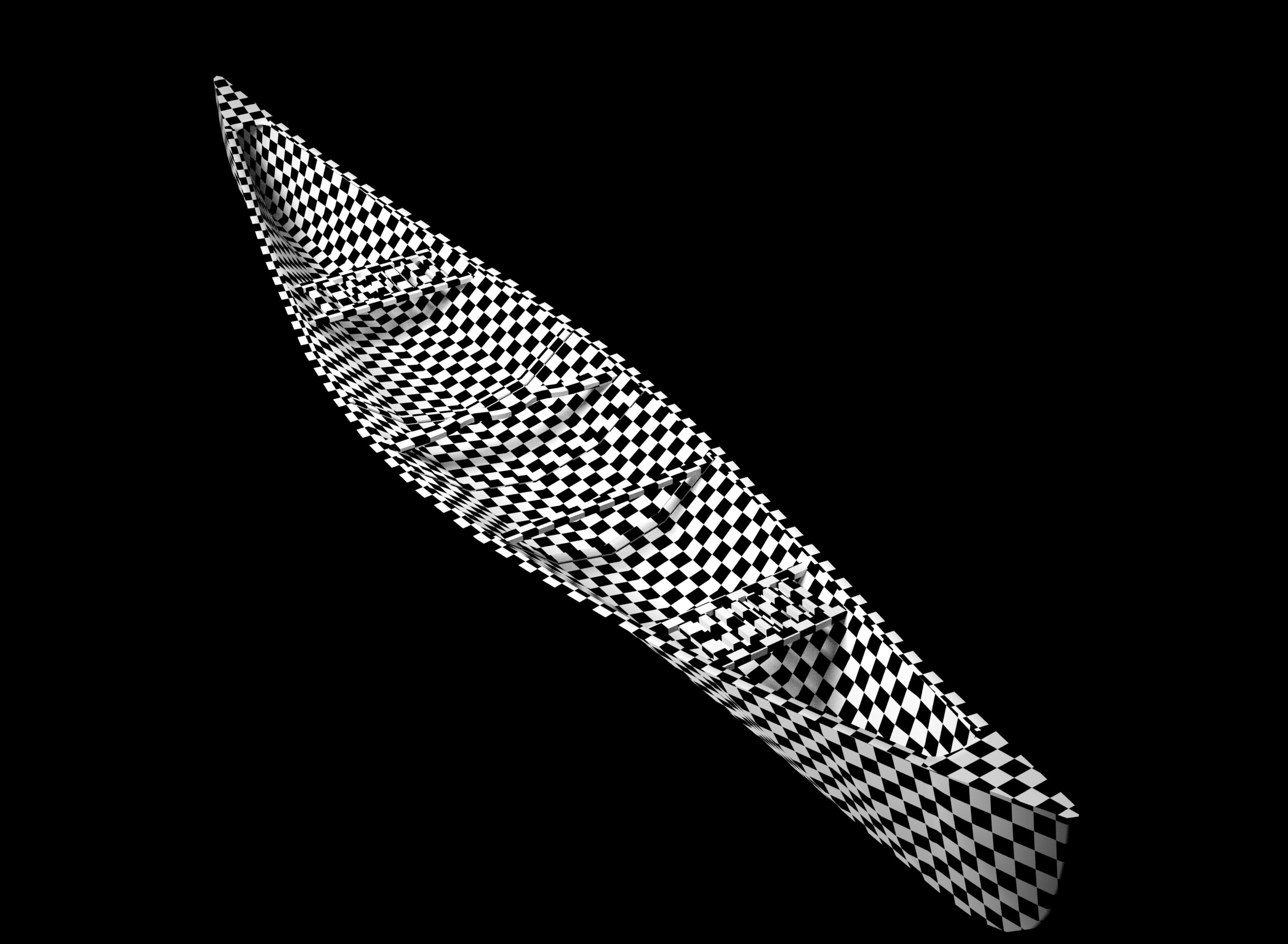 Canoe Free low-poly 3D model_5