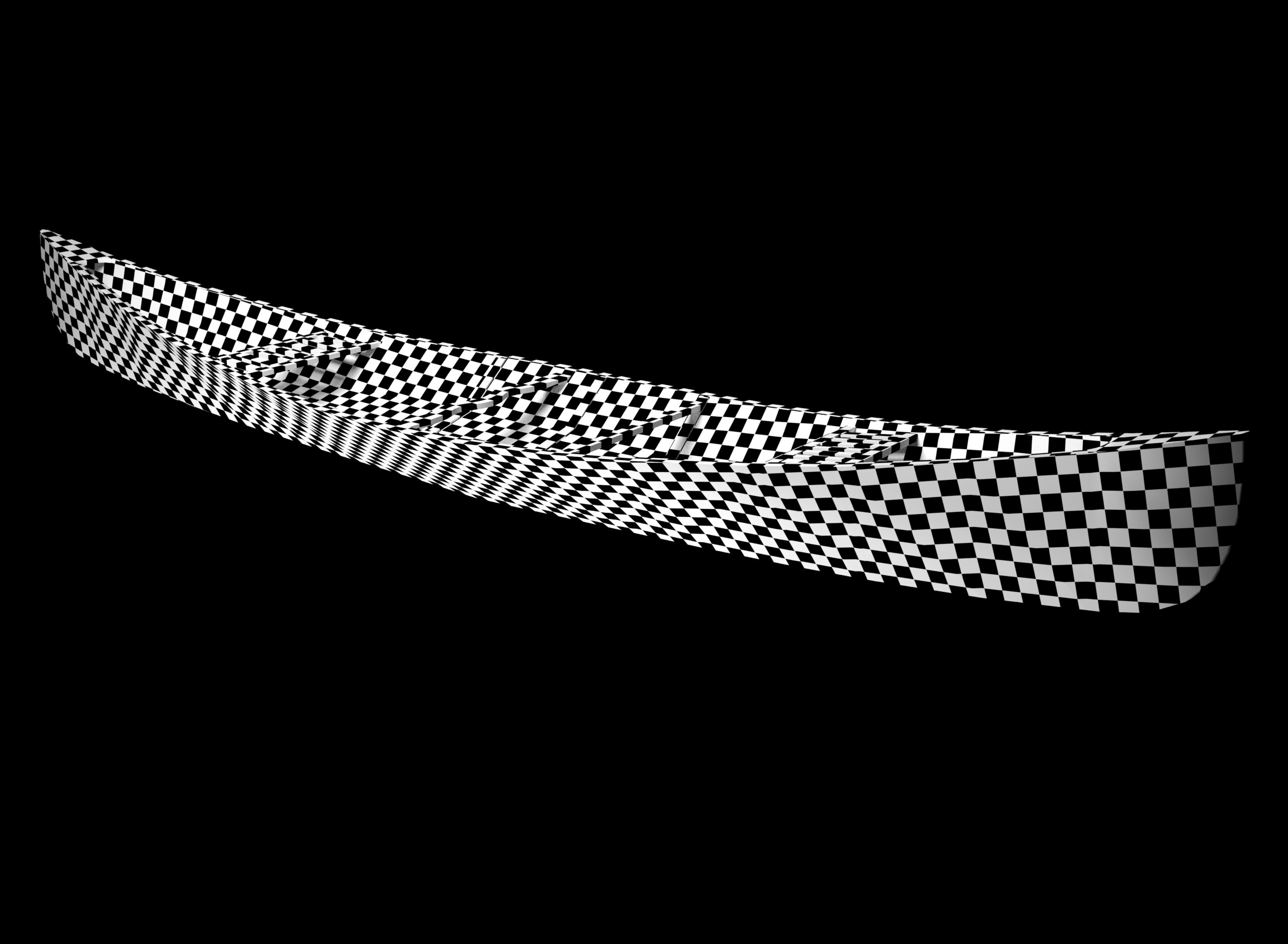 Canoe Free low-poly 3D model_4