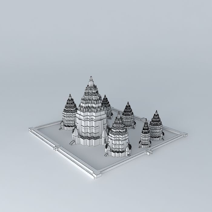 Prambanan Temple 3D model_3