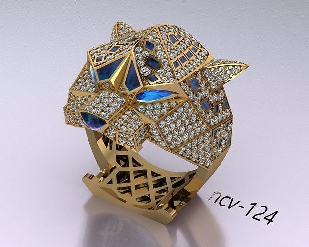 Tiger ring 3D print model
