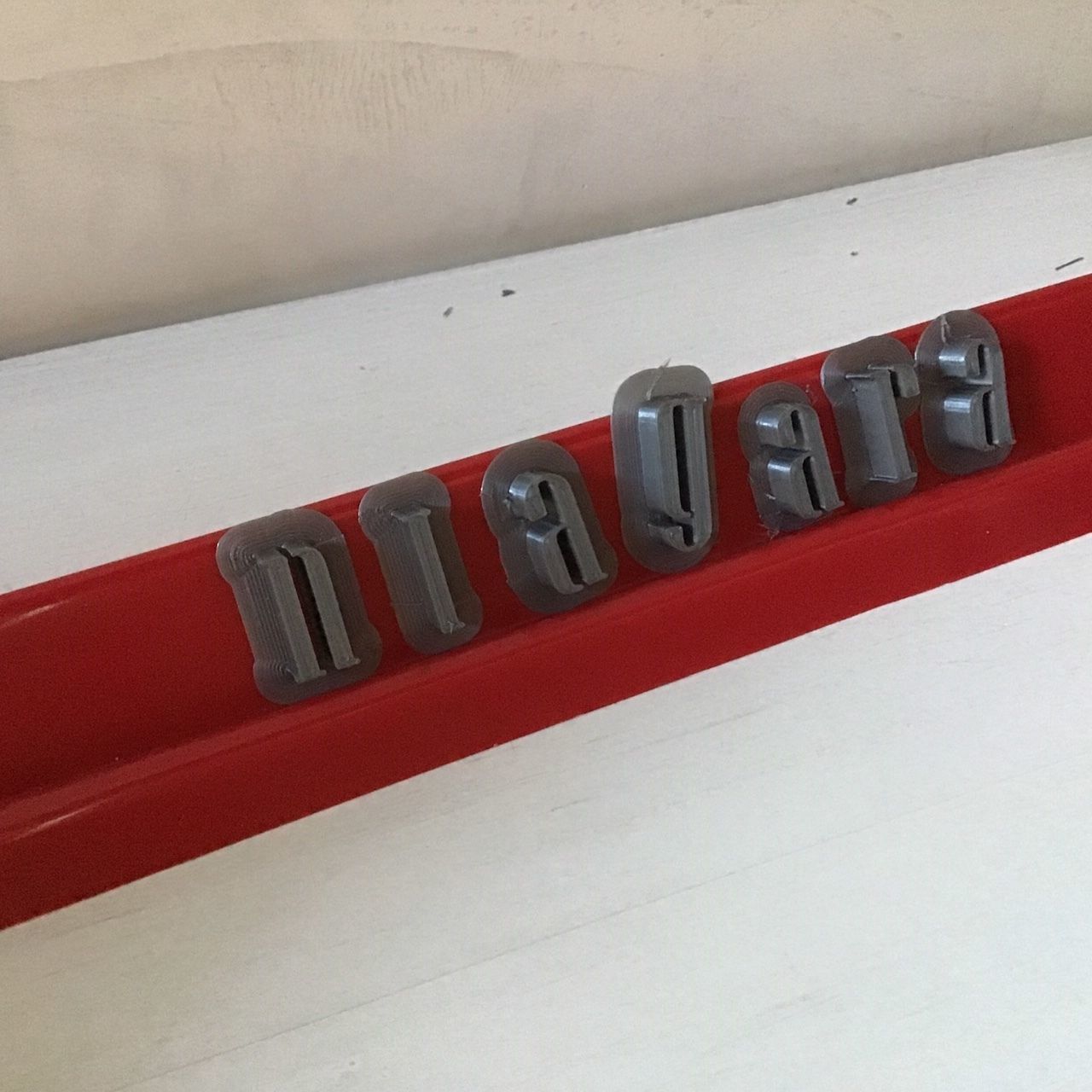 NIAGARA font uppercase and lowercase 3D letters STL file  3D print model_3