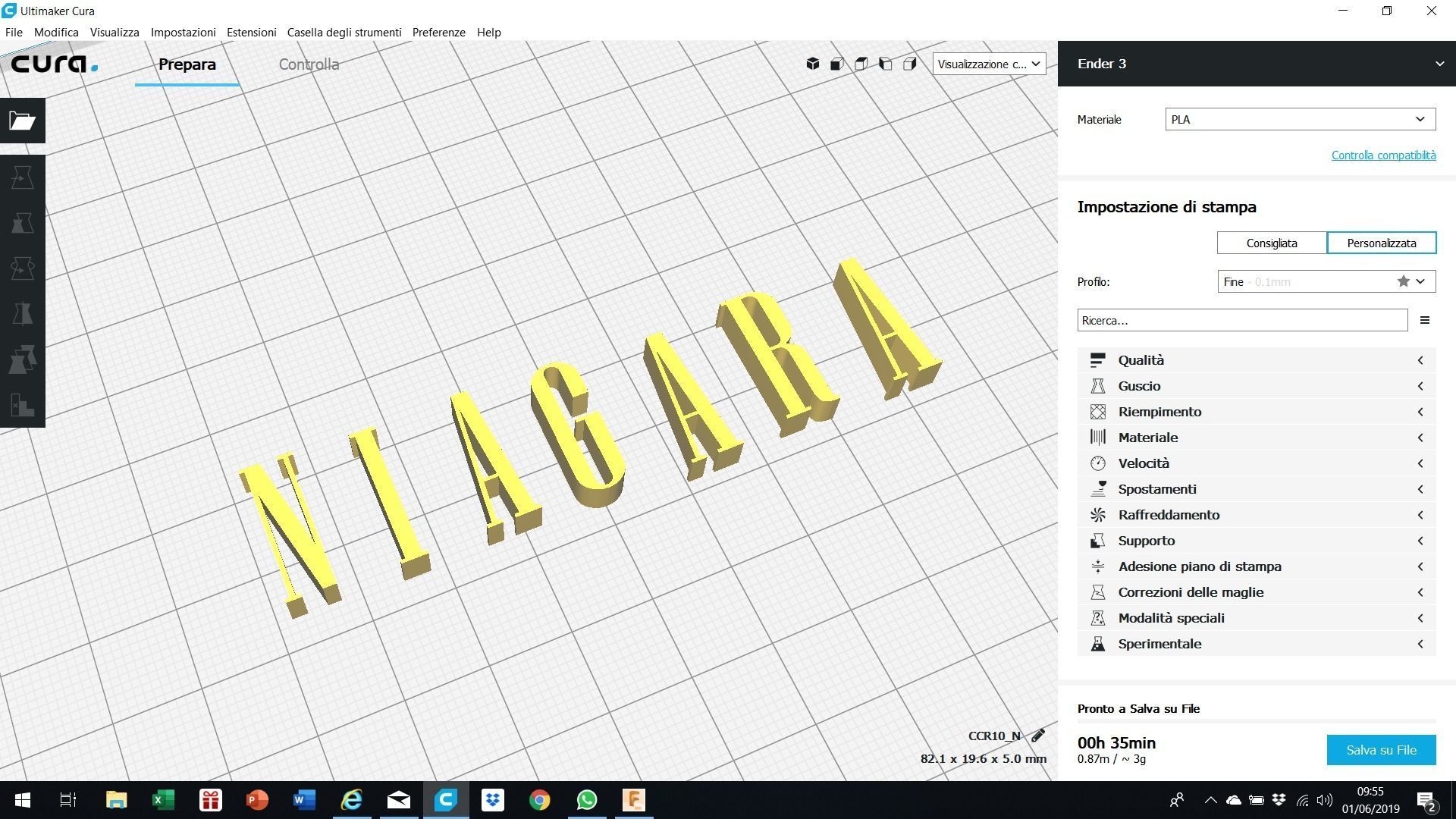 NIAGARA font uppercase and lowercase 3D letters STL file  3D print model_4