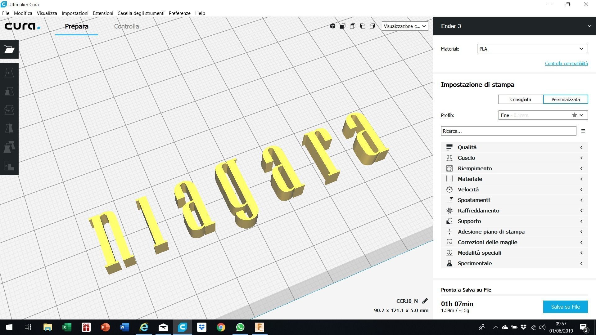 NIAGARA font uppercase and lowercase 3D letters STL file  3D print model_5