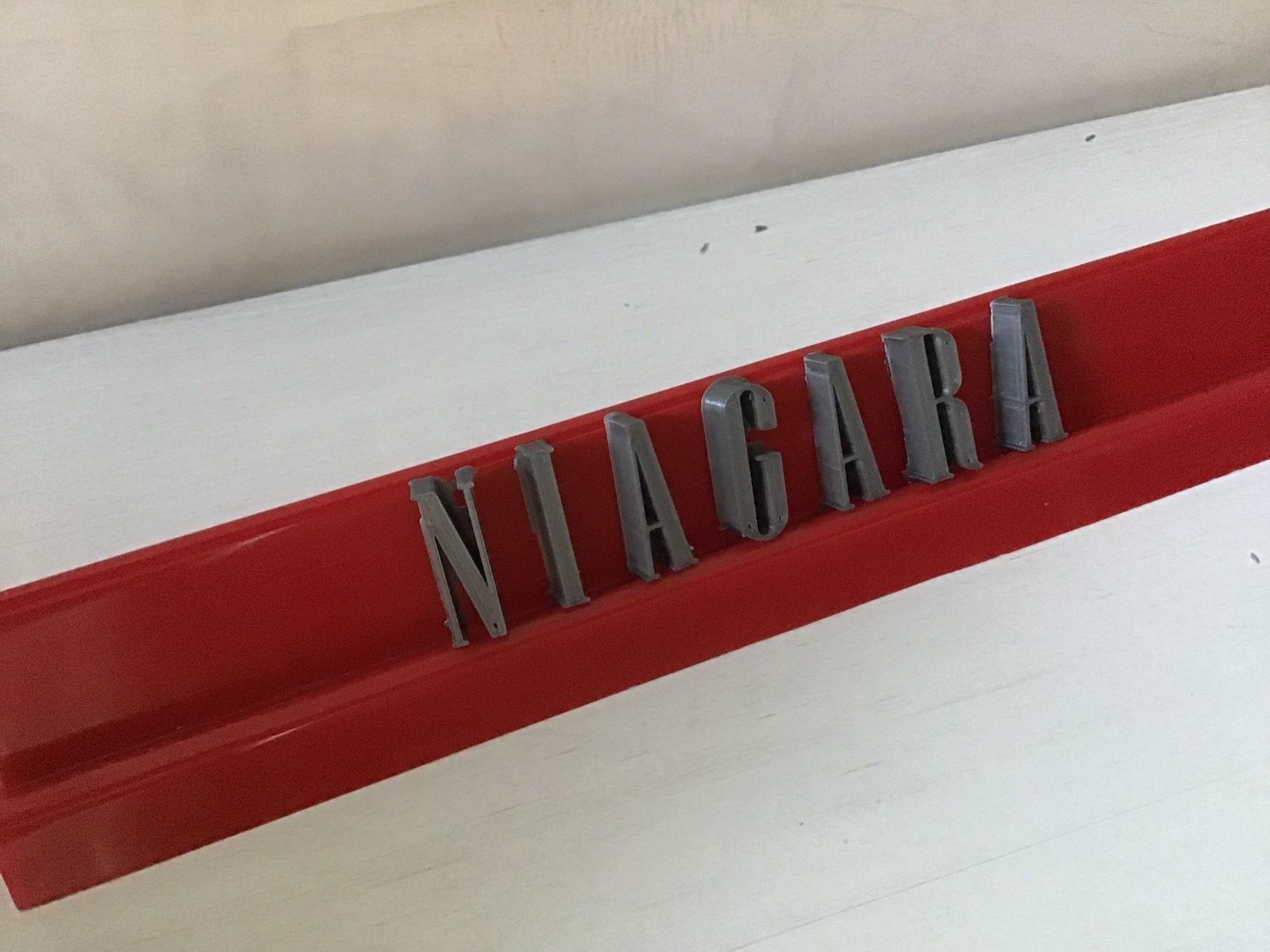 NIAGARA font uppercase and lowercase 3D letters STL file  3D print model_2